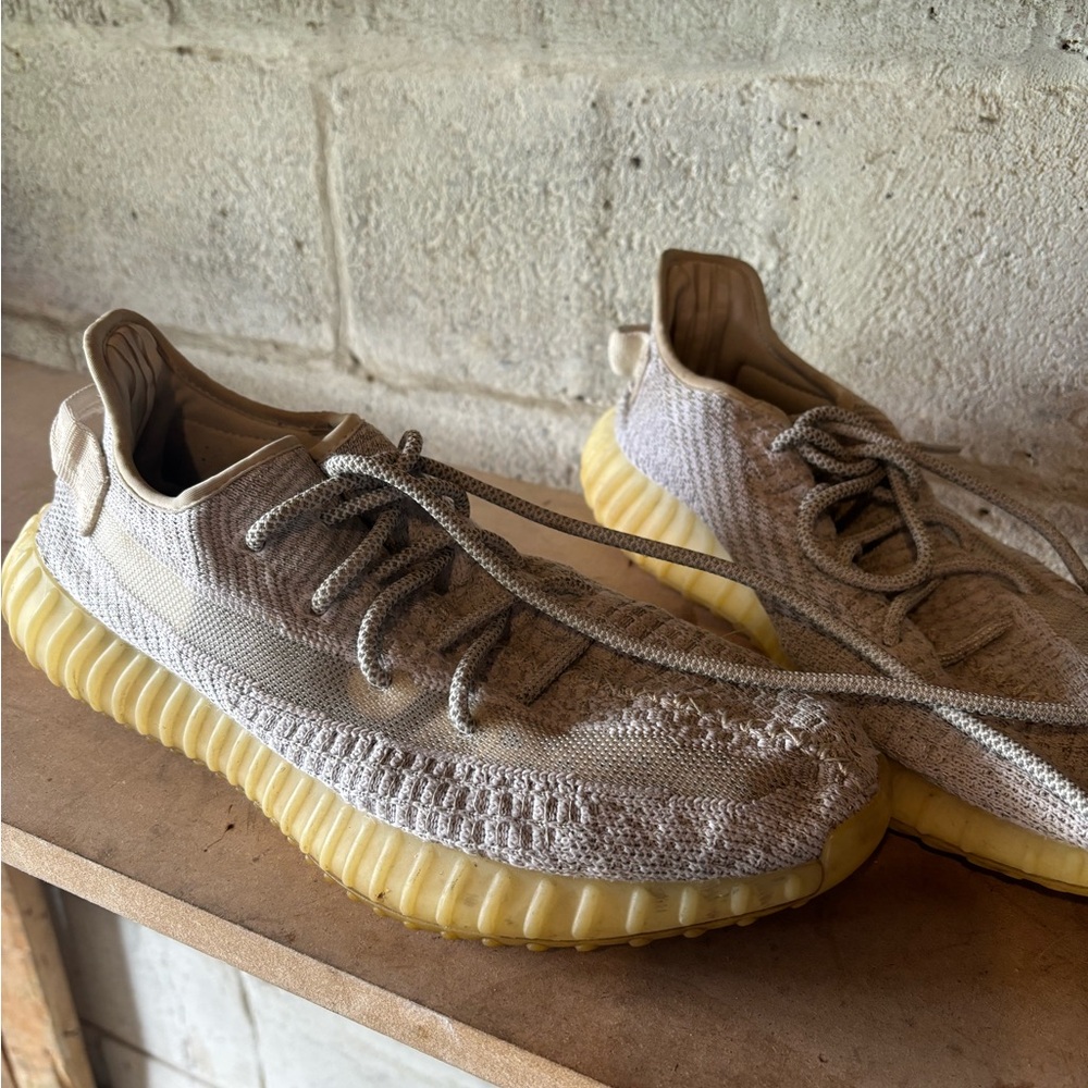 Beige Yeezy shoes
